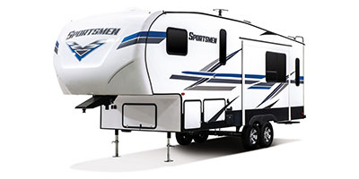 2019 KZ RV Sportsmen 251RL Fifth Wheel Exterior Front 3-4 Off Door Side