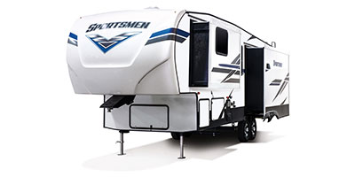2019 KZ RV Sportsmen 303RL Fifth Wheel Exterior Front 3-4 Off Door Side Slide Out