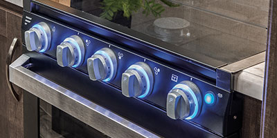 2019 KZ RV Sportsmen 303RL Fifth Wheel Oven Controls