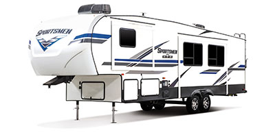 2020 KZ RV Sportsmen 292BHK Fifth Wheel Exterior Front 3-4 Off Door Side