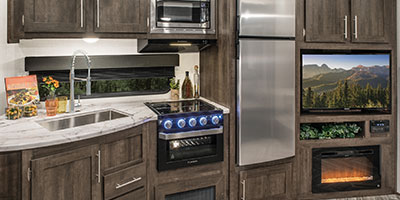 2020 KZ RV Sportsmen 292BHK Fifth Wheel Kitchen Cabinets