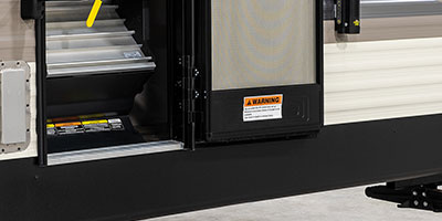 2019 KZ RV Sportsmen LE 250THLE Travel Trailer Toy Hauler Exterior Steps Folded