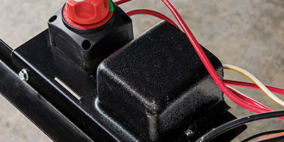 2019 KZ RV Sportsmen LE 281BHKLE Travel Trailer Exterior Battery Disconnect