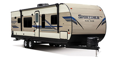2019 KZ RV Sportsmen LE 291RKLE Travel Trailer Exterior Front 3-4 Door Side