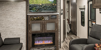 2019 KZ RV Sportsmen LE 291RKLE Travel Trailer Entertainment Center