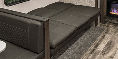 2019 KZ RV Sportsmen LE 291RKLE Travel Trailer Sofa Down