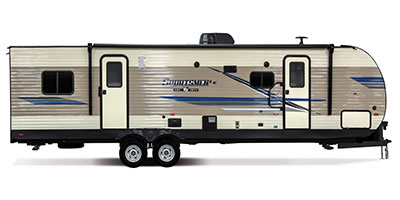 2019 KZ RV Sportsmen LE 291THLE Travel Trailer Toy Hauler Exterior Side Profile Door Side