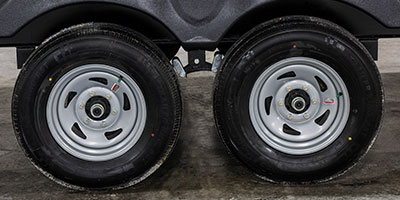 2019 KZ RV Sportsmen LE 291THLE Travel Trailer Toy Hauler Exterior Wheels