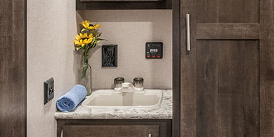 2019 KZ RV Sportsmen LE 291THLE Travel Trailer Toy Hauler Bathroom Sink