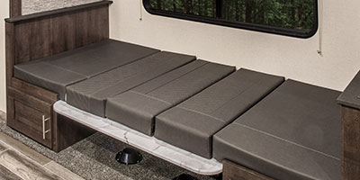 2019 KZ RV Sportsmen LE 291THLE Travel Trailer Toy Hauler Dinette Down