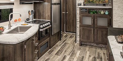 2019 KZ RV Sportsmen LE 291THLE Travel Trailer Toy Hauler Kitchen