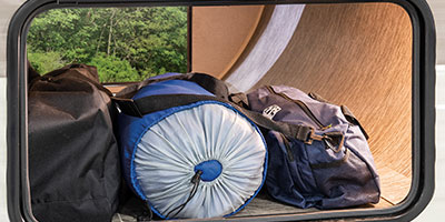 2019 KZ RV Sportsmen LE 343BHKLE Travel Trailer Exterior Pass Through Storage