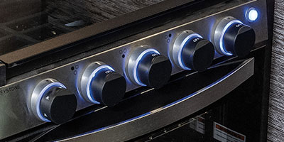 2019 KZ RV Sportsmen LE 343BHKLE Travel Trailer Stove Controls