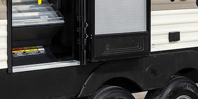 2020 KZ RV Sportsmen LE 281BHKLE Travel Trailer Exterior Steps Folded