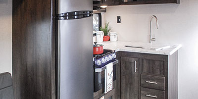 2019 KZ RV Sportster 280TH Fifth Wheel Toy Hauler Kitchen