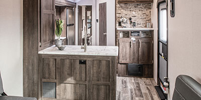 2019 KZ RV Sportster 301THR Travel Trailer Toy Hauler Cabinets