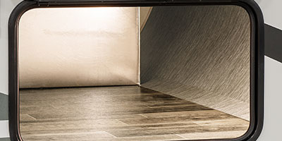 2019 KZ RV Sportster 321THR13 Travel Trailer Toy Hauler Exterior Front Storage