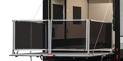 2019 KZ RV Sportster 321THR13 Travel Trailer Toy Hauler Exterior Patio