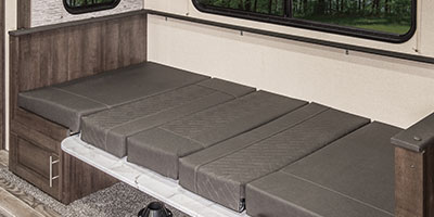 2019 KZ RV Sportster 321THR13 Travel Trailer Toy Hauler Dinette Down