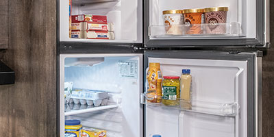 2019 KZ RV Sportster 321THR13 Travel Trailer Toy Hauler Refrigerator