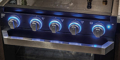 2019 KZ RV Sportster 321THR13 Travel Trailer Toy Hauler Stove Controls