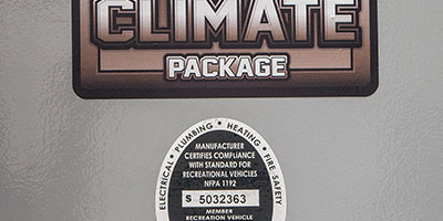 2019 KZ RV Sportster 343TH11 Fifth Wheel Toy Hauler Exterior Climate Package