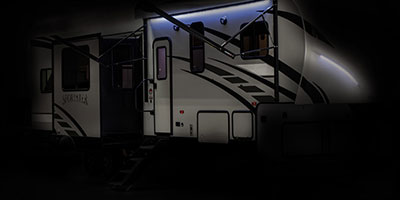 2019 KZ RV Sportster 343TH11 Fifth Wheel Toy Hauler Exterior Awning