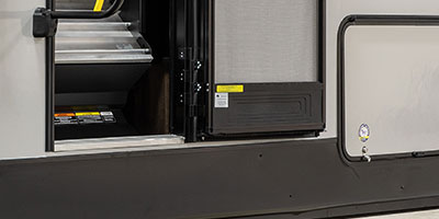 2019 KZ RV Sportster 343TH11 Fifth Wheel Toy Hauler Exterior Steps Folded