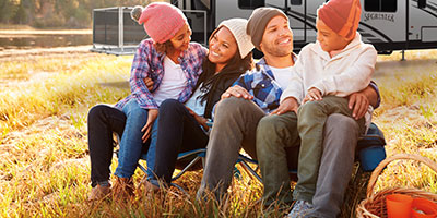 2019 KZ RV Sportster 343TH11 Fifth Wheel Toy Hauler with Family Camping