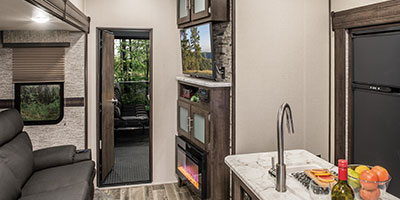 2019 KZ RV Sportster 343TH11 Fifth Wheel Toy Hauler Living Room