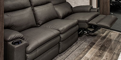 2019 KZ RV Sportster 343TH11 Fifth Wheel Toy Hauler Theater Seating Reclined