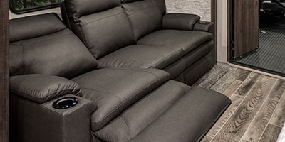 2019 KZ RV Sportster 343TH11 Fifth Wheel Toy Hauler Theater Seating Reclined