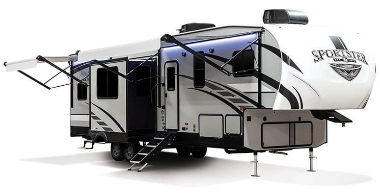 2020 KZ RV Sportster 343TH11 Fifth Wheel Toy Hauler Exterior Awning
