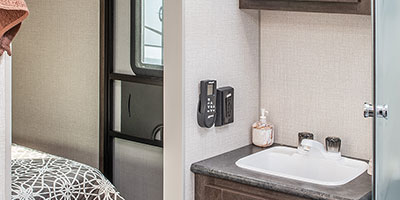 2020 KZ RV Sportster 301THR Travel Trailer Toy Hauler Bathroom