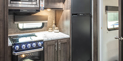 2020 KZ RV Sportster 301THR Travel Trailer Toy Hauler Kitchen