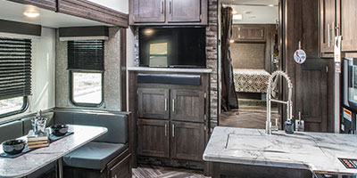 2020 KZ RV Sportster 311TH10 Fifth Wheel Toy Hauler Entertainment Center