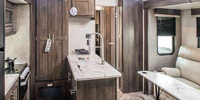 2020 KZ RV Sportster 342THR13 Travel Trailer Toy Hauler Kitchen Island
