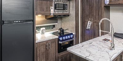 2020 KZ RV Sportster 342THR13 Travel Trailer Toy Hauler Kitchen