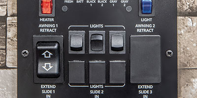 2020 KZ RV Sportster 343TH11 Fifth Wheel Toy Hauler Controls