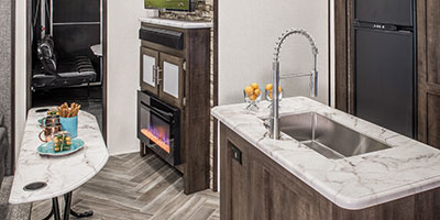 2020 KZ RV Sportster 343TH11 Fifth Wheel Toy Hauler Kitchen Island