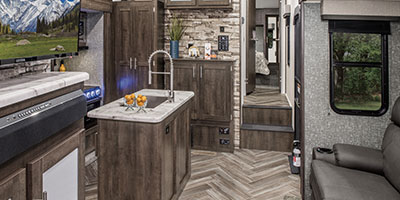 2020 KZ RV Sportster 343TH11 Fifth Wheel Toy Hauler Kitchen