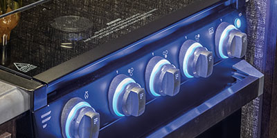 2020 KZ RV Sportster 343TH11 Fifth Wheel Toy Hauler Stove Controls