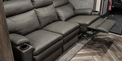 2020 KZ RV Sportster 343TH11 Fifth Wheel Toy Hauler Theater Seating Left Reclined