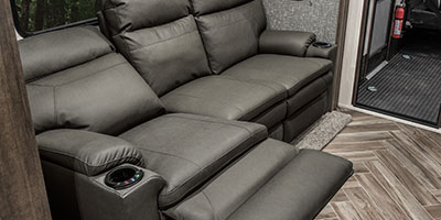 2020 KZ RV Sportster 343TH11 Fifth Wheel Toy Hauler Theater Seating Right Reclined