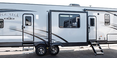 2020 KZ RV Sportster 353TH13 Fifth Wheel Toy Hauler Exterior Side Profile Door Side
