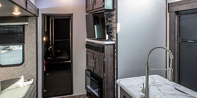 2020 KZ RV Sportster 353TH13 Fifth Wheel Toy Hauler Entertainment Center