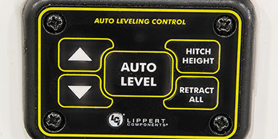 2019 KZ RV Venom 4013TK Fifth Wheel Toy Hauler Exterior Auto Level Controls