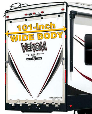 2020 KZ RV Venom V-Series 101-Inch Wide Body Fifth Wheel