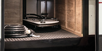 2020 KZ RV Venom V-Series V3815TK Fifth Wheel Toy Hauler Exterior Pass Through Storage