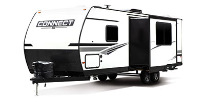 2021 KZ RV Connect SE C241BHKSE Travel Trailer Exterior Front 3-4 Off Door Side with Slide Out